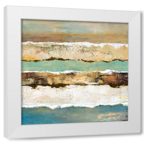 On Edge Revisited II White Modern Wood Framed Art Print by Olson, Norm
