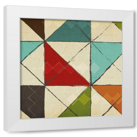 Kaleidoscope II White Modern Wood Framed Art Print by Craven, Katrina