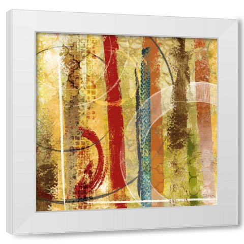 Bands of Light White Modern Wood Framed Art Print by Craven, Katrina