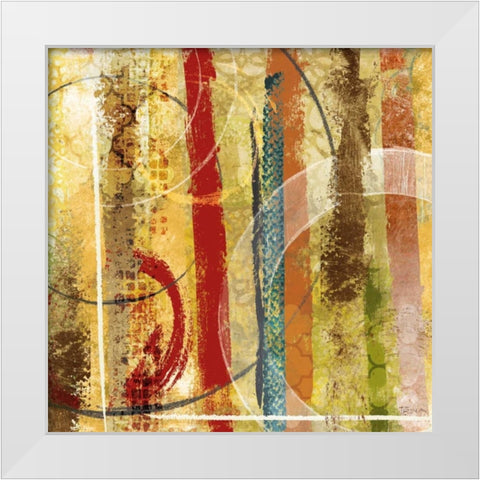 Bands of Light White Modern Wood Framed Art Print by Craven, Katrina
