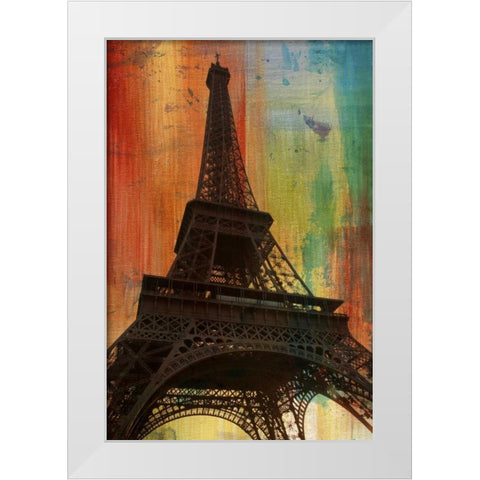 Tour Eiffel White Modern Wood Framed Art Print by Craven, Katrina