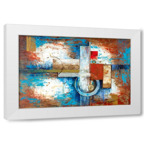 Around the Corner White Modern Wood Framed Art Print by Tava Studios