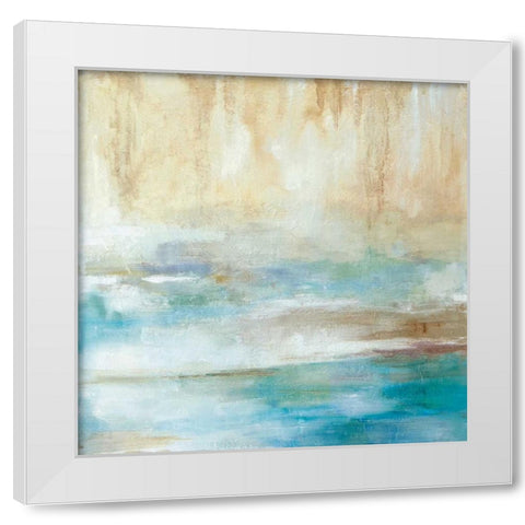 Through the Mist I White Modern Wood Framed Art Print by Robinson, Carol