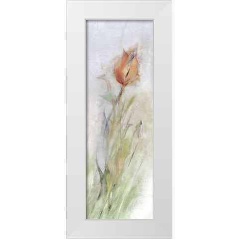 Tulip Breeze II White Modern Wood Framed Art Print by Calascibetta, Mike