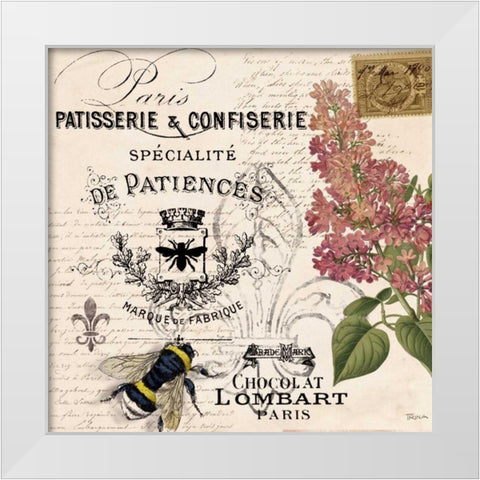 Chocolat II White Modern Wood Framed Art Print by Craven, Katrina