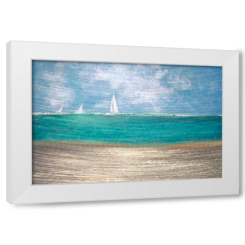 Catching the Wind White Modern Wood Framed Art Print by Jill, Susan
