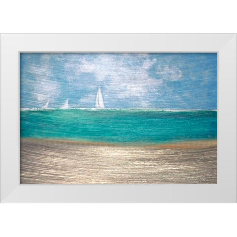 Catching the Wind White Modern Wood Framed Art Print by Jill, Susan