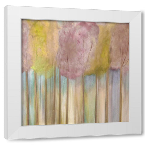 Soft Orchid Morning White Modern Wood Framed Art Print by Jill, Susan