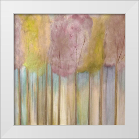 Soft Orchid Morning White Modern Wood Framed Art Print by Jill, Susan