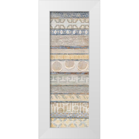 Natural Patterns White Modern Wood Framed Art Print by Tava Studios