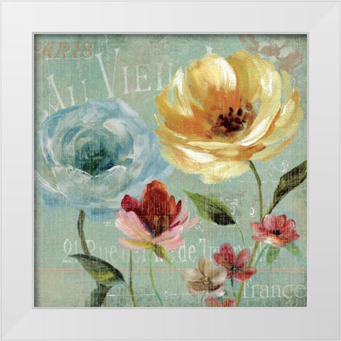 Le Jardin de Paris IV White Modern Wood Framed Art Print by Robinson, Carol