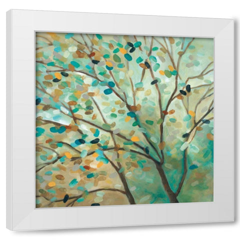 Tree of Life I White Modern Wood Framed Art Print by Robinson, Carol
