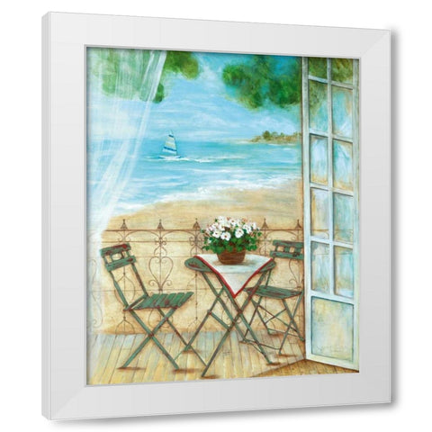Veranda Vista I White Modern Wood Framed Art Print by Tava Studios
