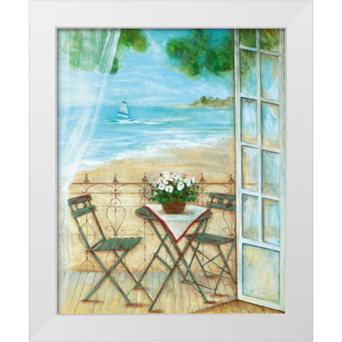 Veranda Vista I White Modern Wood Framed Art Print by Tava Studios