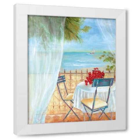 Veranda Vista II White Modern Wood Framed Art Print by Tava Studios