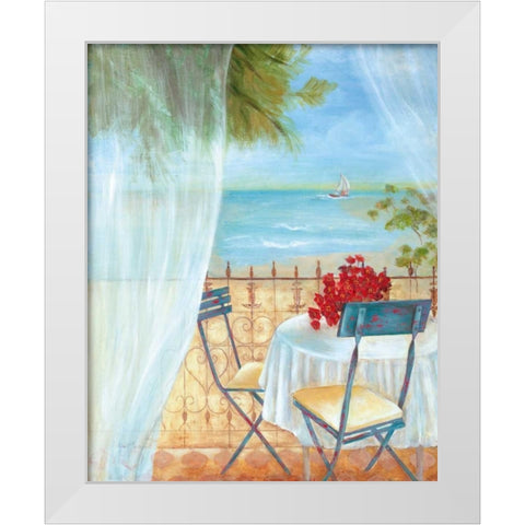 Veranda Vista II White Modern Wood Framed Art Print by Tava Studios