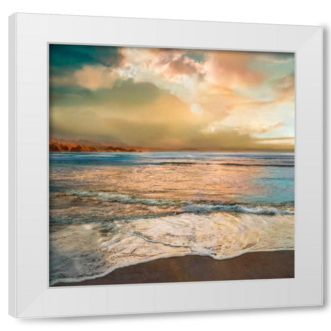 Nuance White Modern Wood Framed Art Print by Calascibetta, Mike