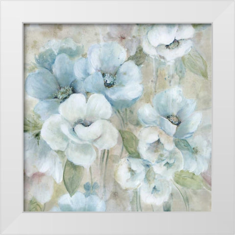 Pastel Garden II White Modern Wood Framed Art Print by Robinson, Carol