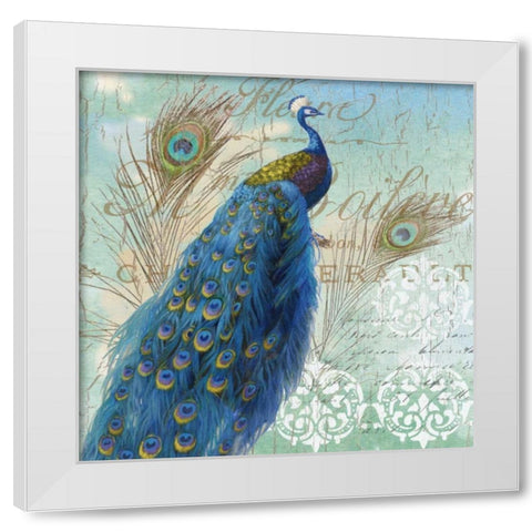 Le Plume I White Modern Wood Framed Art Print by Nan