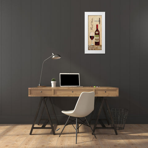 Pinot White Modern Wood Framed Art Print by Tava Studios