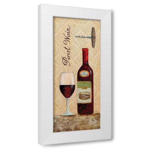 Pinot White Modern Wood Framed Art Print by Tava Studios