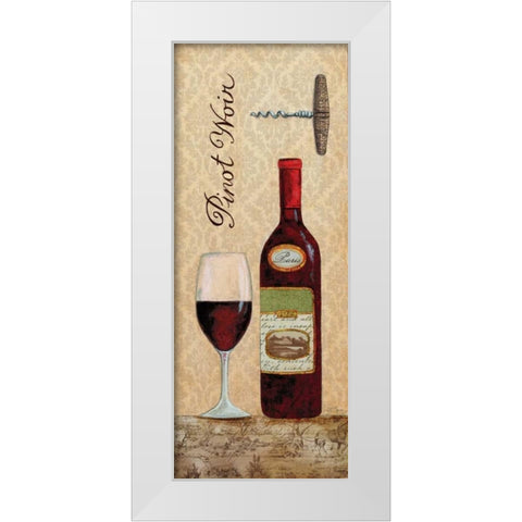 Pinot White Modern Wood Framed Art Print by Tava Studios