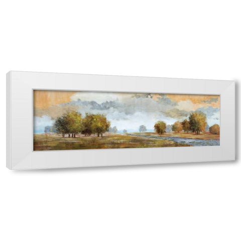 Meadow Vista I White Modern Wood Framed Art Print by Nan