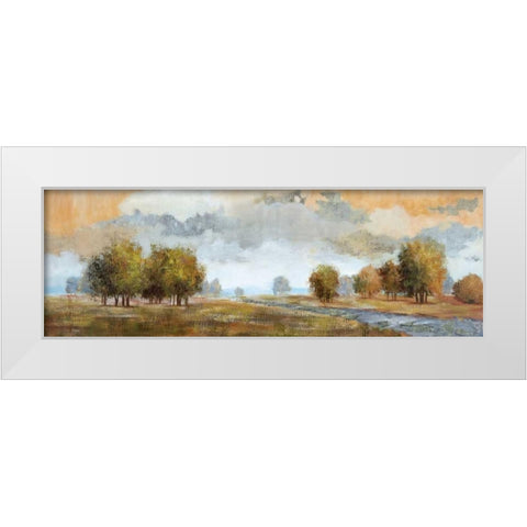 Meadow Vista I White Modern Wood Framed Art Print by Nan