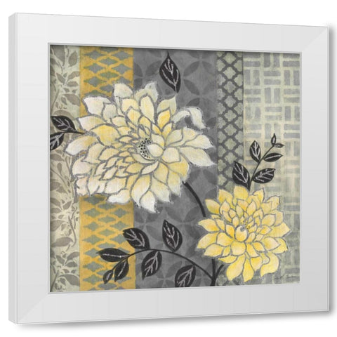 Treasure Garden II White Modern Wood Framed Art Print by Tava Studios