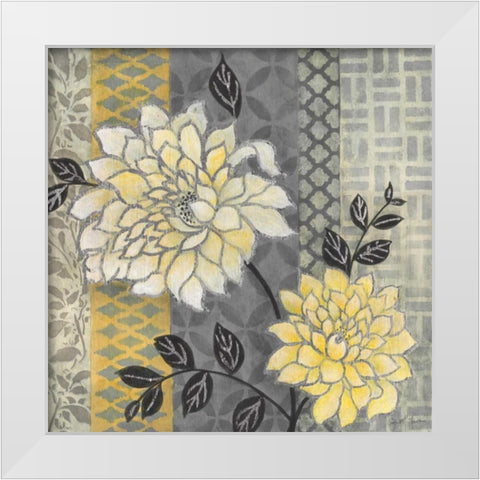 Treasure Garden II White Modern Wood Framed Art Print by Tava Studios