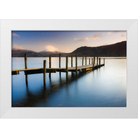 Brandlehow Bay Jetty White Modern Wood Framed Art Print by Delimont, Danita
