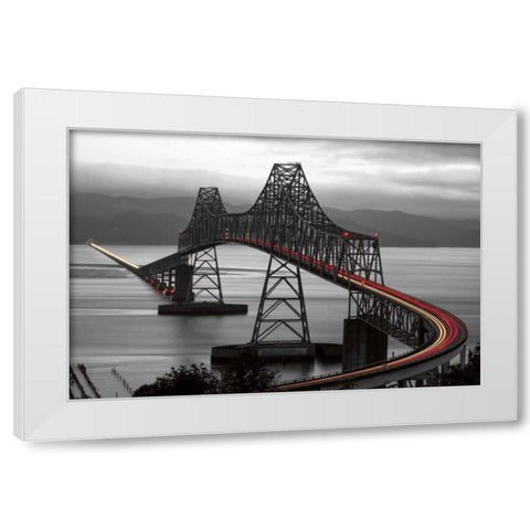 Boomerang White Modern Wood Framed Art Print by Reed, Aaron