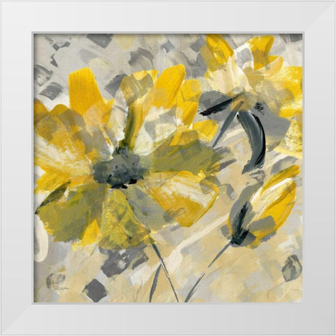 Buttercup I White Modern Wood Framed Art Print by Craven, Katrina