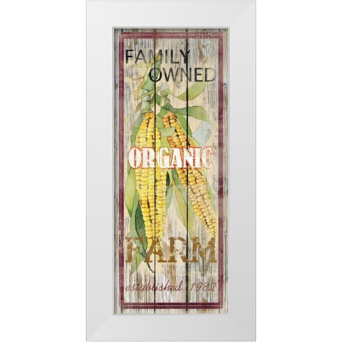 Corn White Modern Wood Framed Art Print by Robinson, Carol