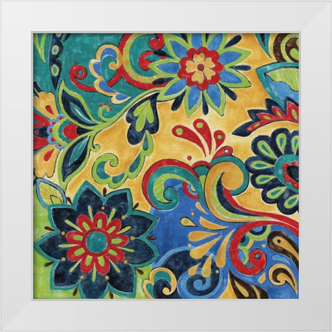 Celebration II White Modern Wood Framed Art Print by Donovan, Maria