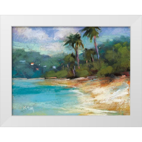 Jewels of the Tropics White Modern Wood Framed Art Print by Margulis, Karen