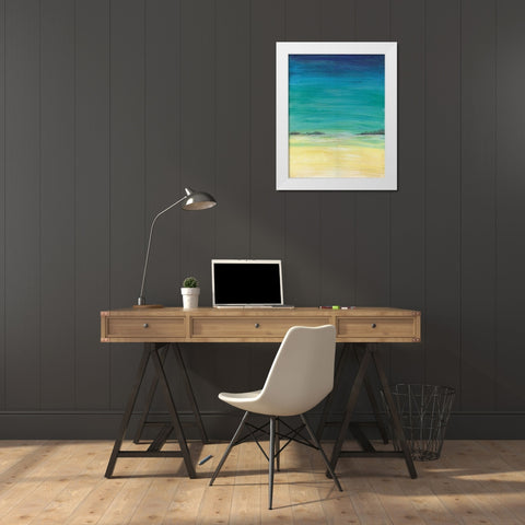 Tropics I White Modern Wood Framed Art Print by Coopersmith, Justin