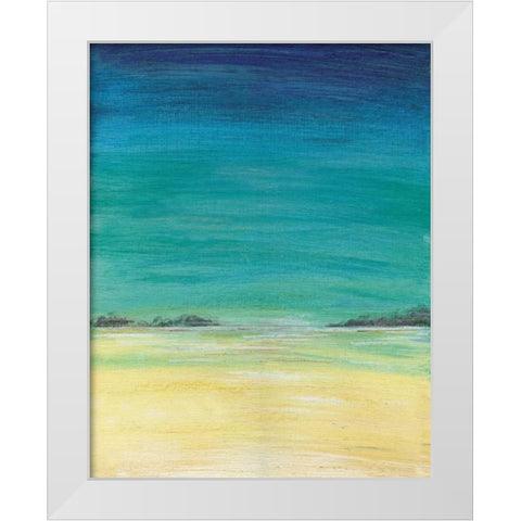 Tropics I White Modern Wood Framed Art Print by Coopersmith, Justin