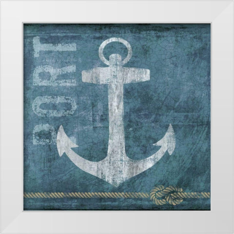 Port White Modern Wood Framed Art Print by Knutsen, Conrad