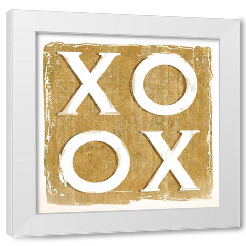 Hugs and Kisses White Modern Wood Framed Art Print by Donovan, Kelly