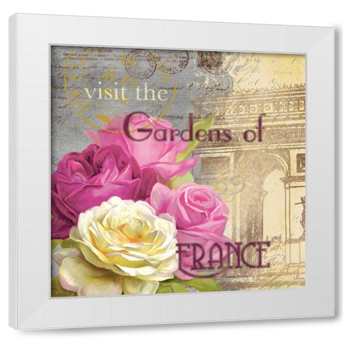 Paris in the Spring II White Modern Wood Framed Art Print by Robinson, Carol