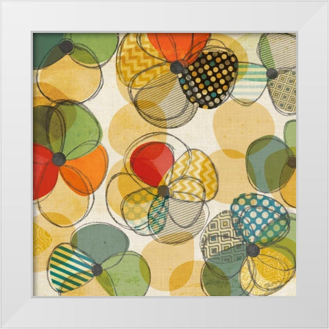 Sketchbook Pansy II White Modern Wood Framed Art Print by Craven, Katrina