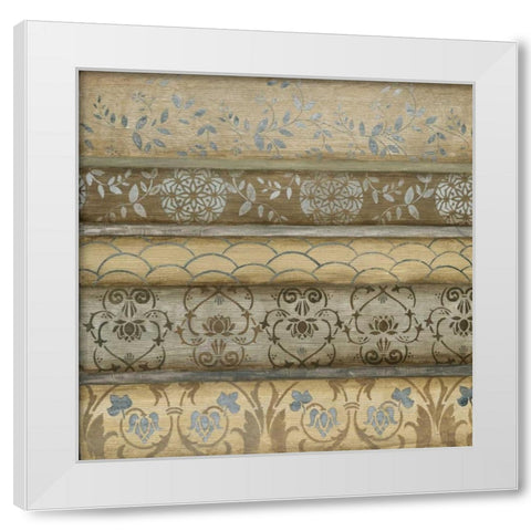 Decorato White Modern Wood Framed Art Print by Tava Studios