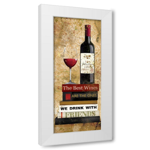 Best Red White Modern Wood Framed Art Print by Robinson, Carol