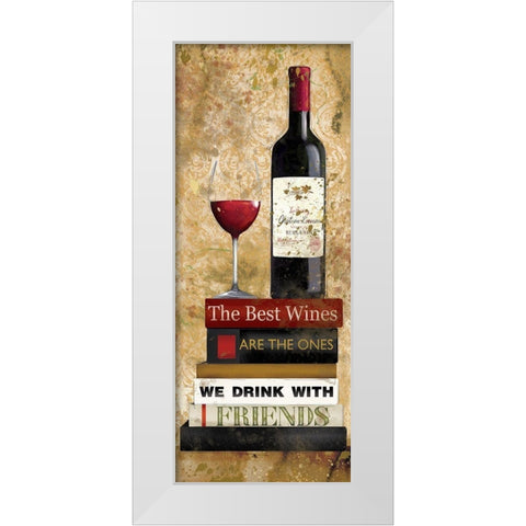 Best Red White Modern Wood Framed Art Print by Robinson, Carol