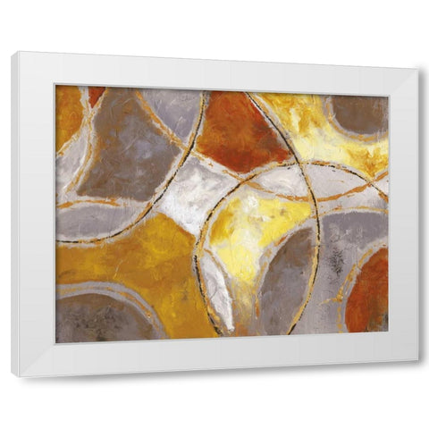 Catching Light White Modern Wood Framed Art Print by Nan