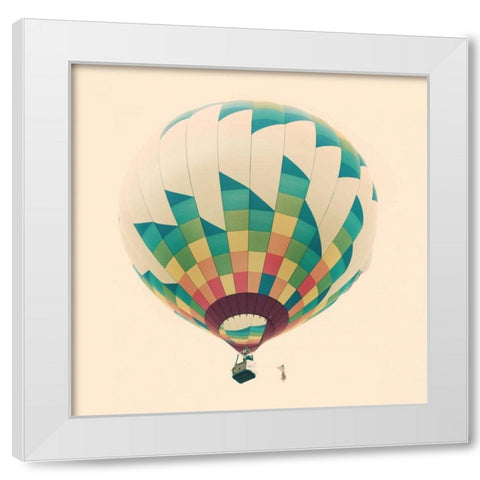 Up and Away III White Modern Wood Framed Art Print by Jackson, Susan