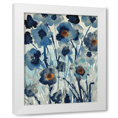 Forget Me Not I White Modern Wood Framed Art Print by Jill, Susan