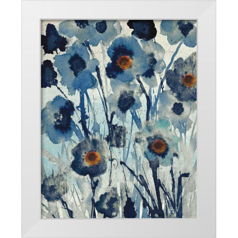 Forget Me Not I White Modern Wood Framed Art Print by Jill, Susan