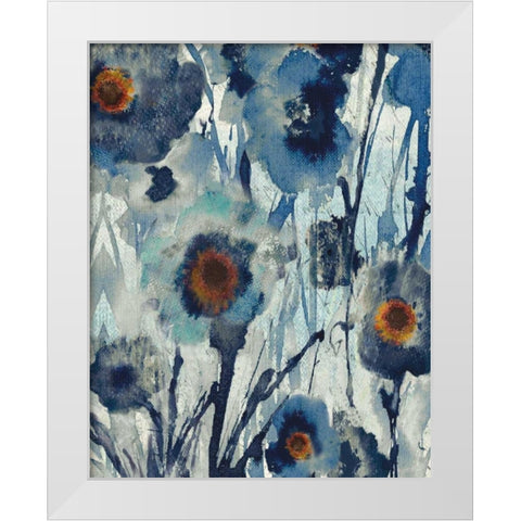Forget Me Not II White Modern Wood Framed Art Print by Jill, Susan